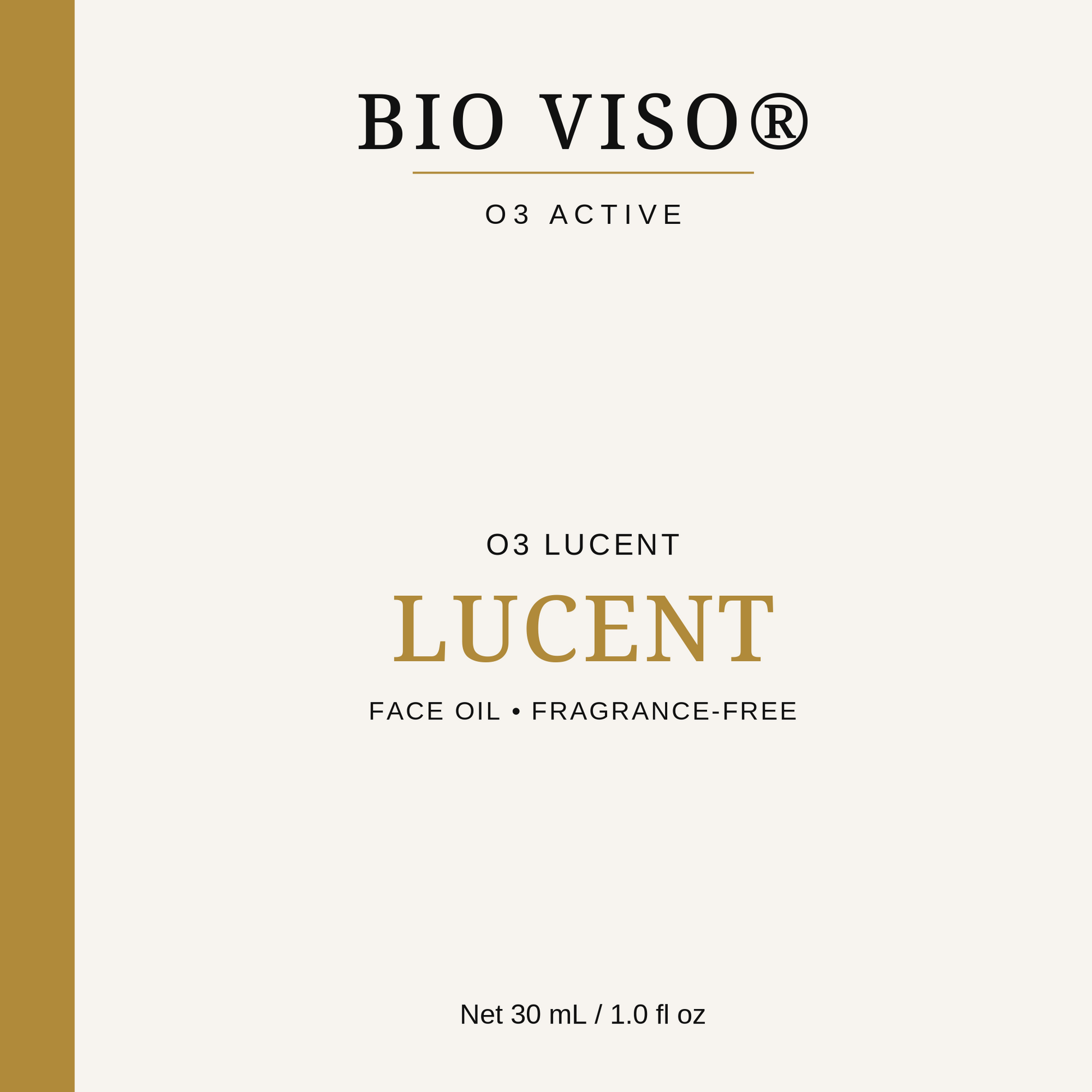 BioVISO O3 Lucent Face Drops - 30 mL front label